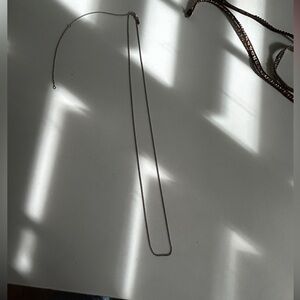 Pandora adjustable long sterling silver necklace